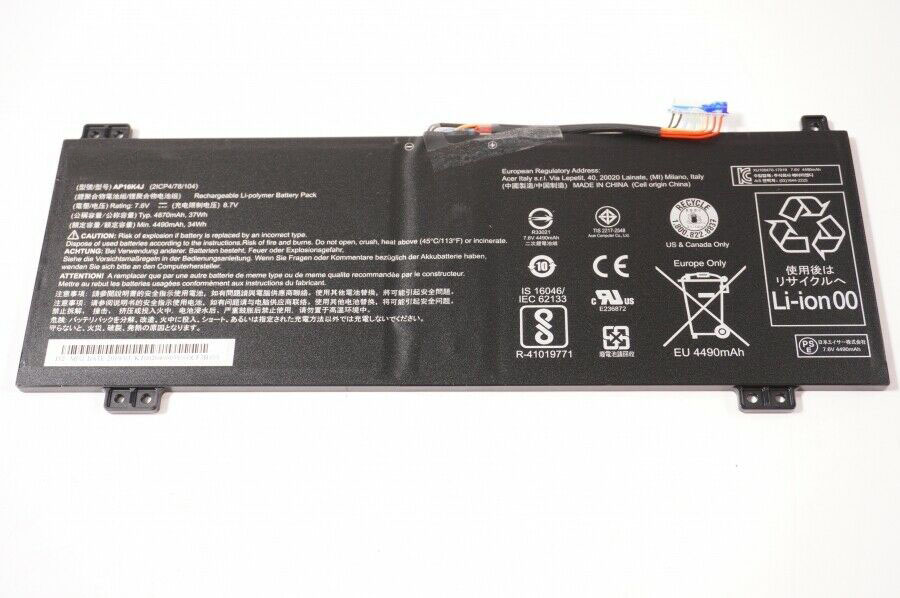 (image for) 4870mAh 37Wh 2-Zellen Akku Acer Chromebook Spin 11 R751TN-C4SW