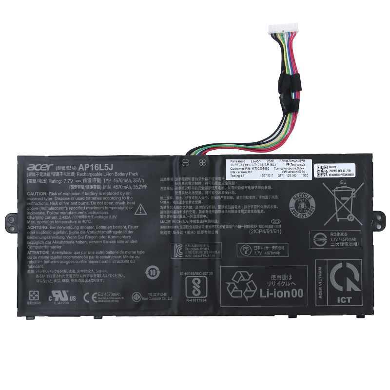 (image for) Acer Chromebook Spin 311 CP311-3H Original Akku 4670mAh 36Wh 2 Zellen