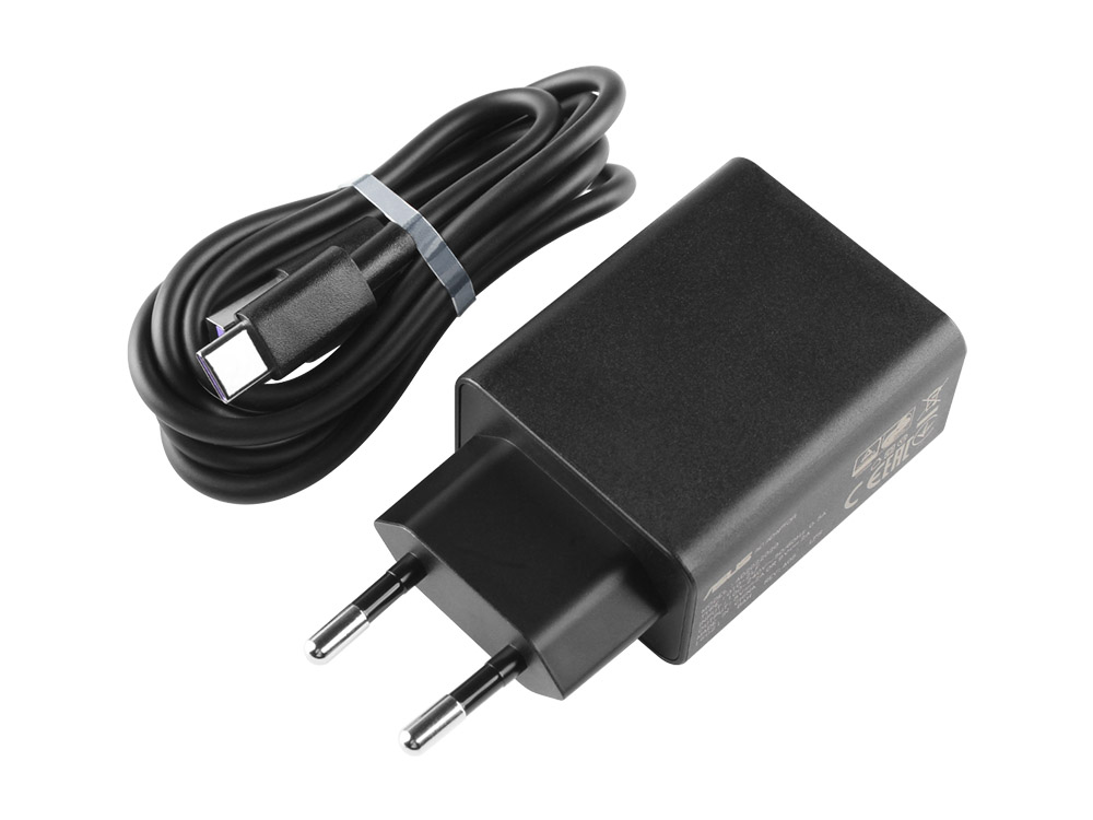 (image for) 18W Type/USB-C 2A Schnellladegerät für unterwegs Asus 0A001-00500500 + Ladekabel