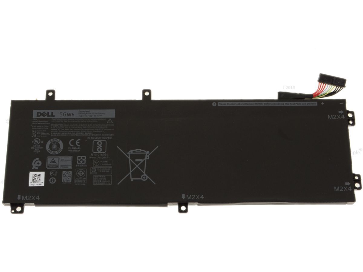 (image for) Dell XPS 15 7590-5831 Dell XPS 15 7590-6HG4G Original Akku 56Wh