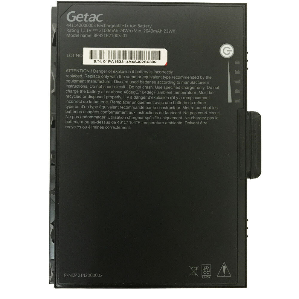 (image for) Ersatz Akku für Getac 441129000001 Getac 441142000003 2100mAh 24Wh 3-Zellen