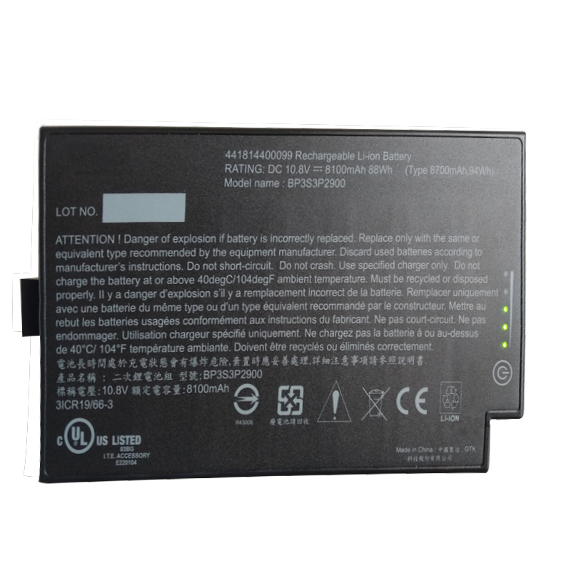 (image for) Ersatz Akku für Getac 441814400099 Getac BP3S3P2600(S) 8100mAh 88Wh 9-Zellen