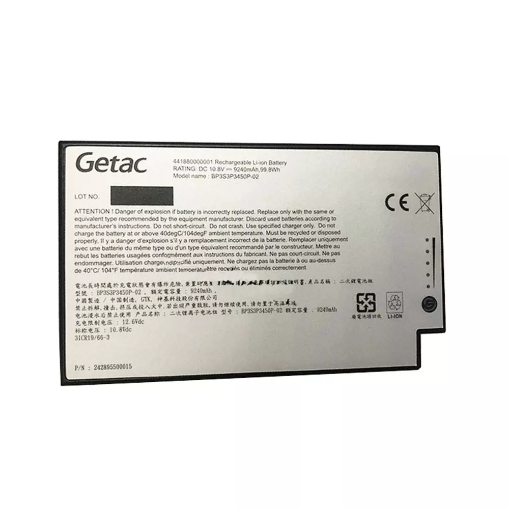 (image for) Ersatz Akku für Getac 242895500049 9240mAh 99.8Wh 12-Zellen