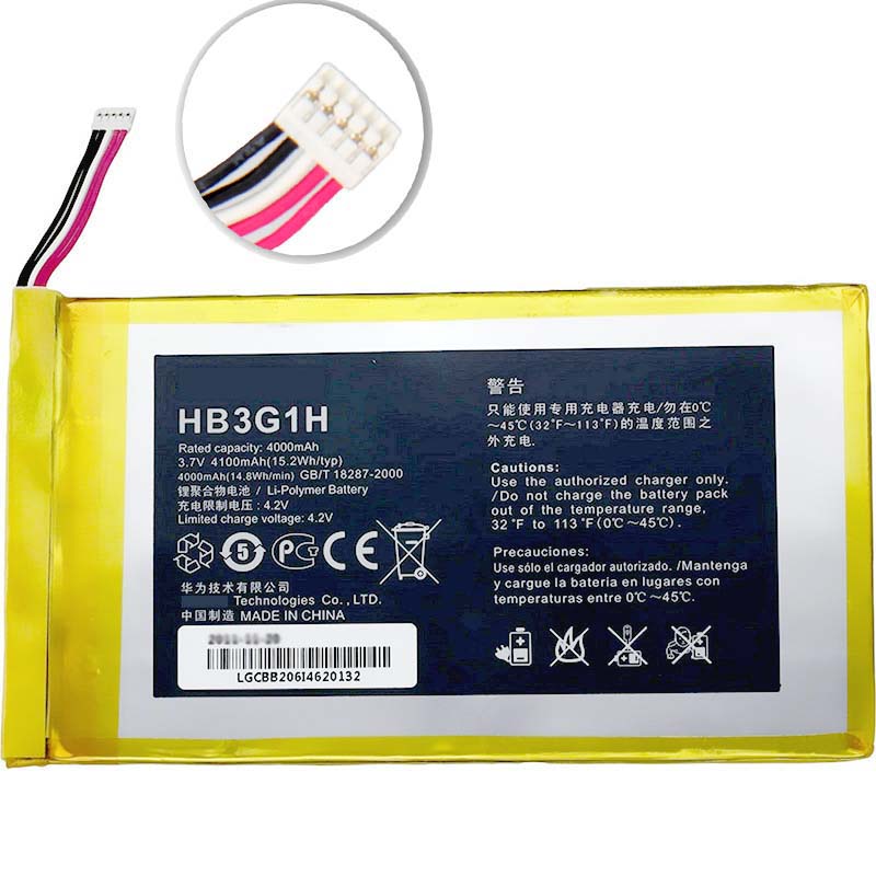 (image for) Original 4100mAh 15.2Wh 1 Zellen Akku Huawei HB3G1 HB3G1H