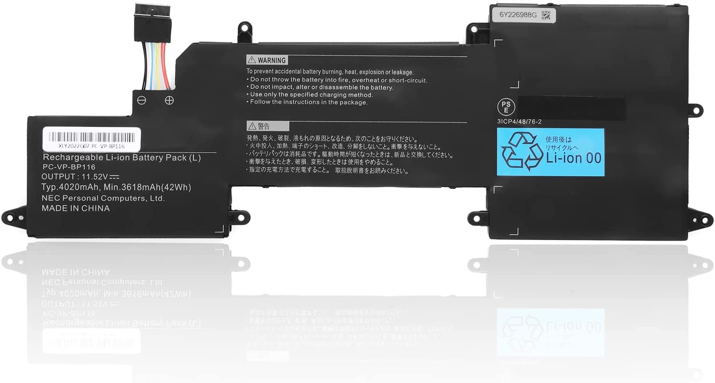 (image for) Ersatz Akku für NEC 3ICP4/48/76-2 NEC 4ICP4/48/76 3618mAh 42Wh 4-Zellen