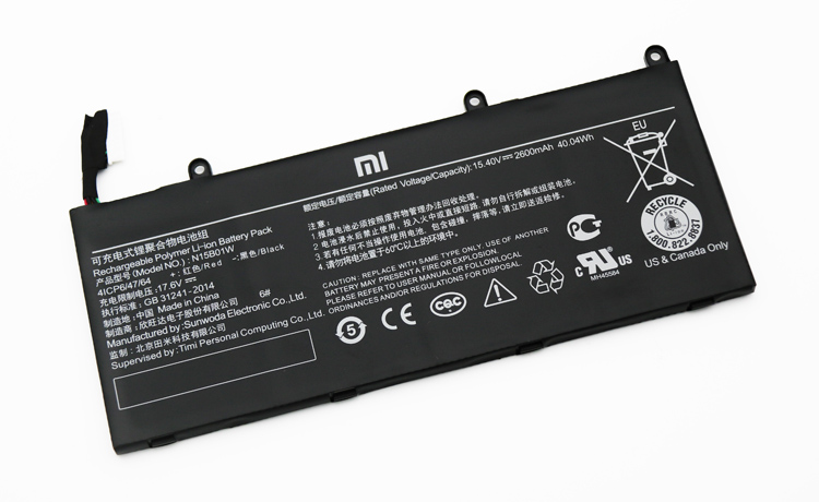 (image for) Original 2600mAh 40Wh 4 Zellen Akku Xiaomi MI Ruby 15.6